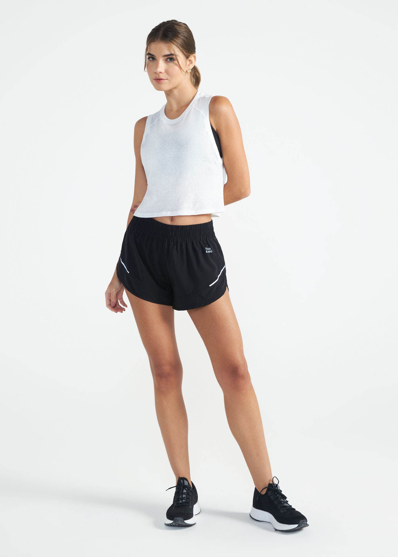 T-Shirt Mulher Sem Manga Cropped