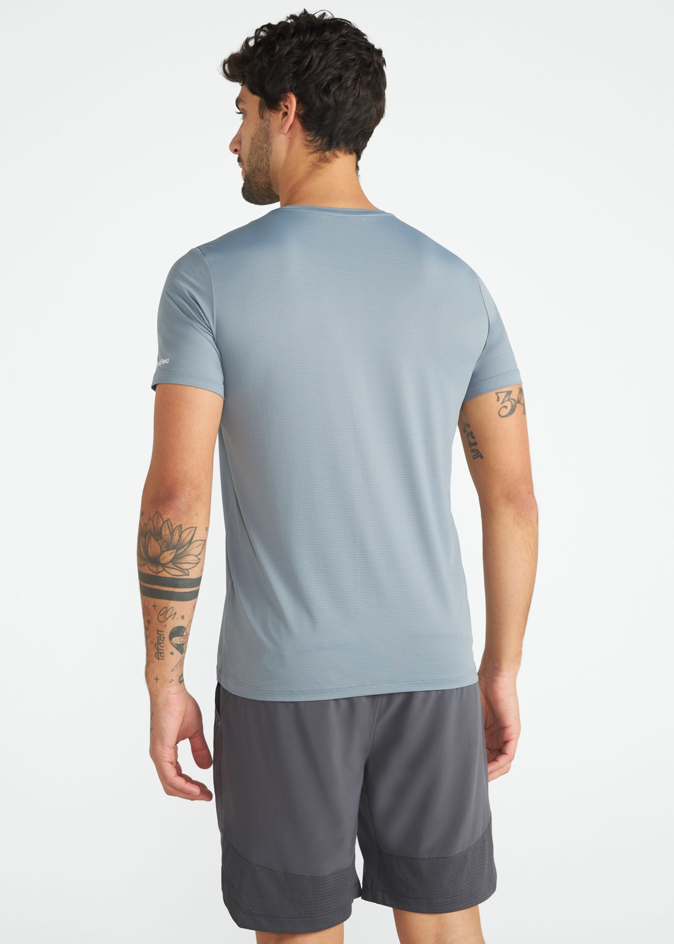 Camiseta de manga corta de malla UV para hombre