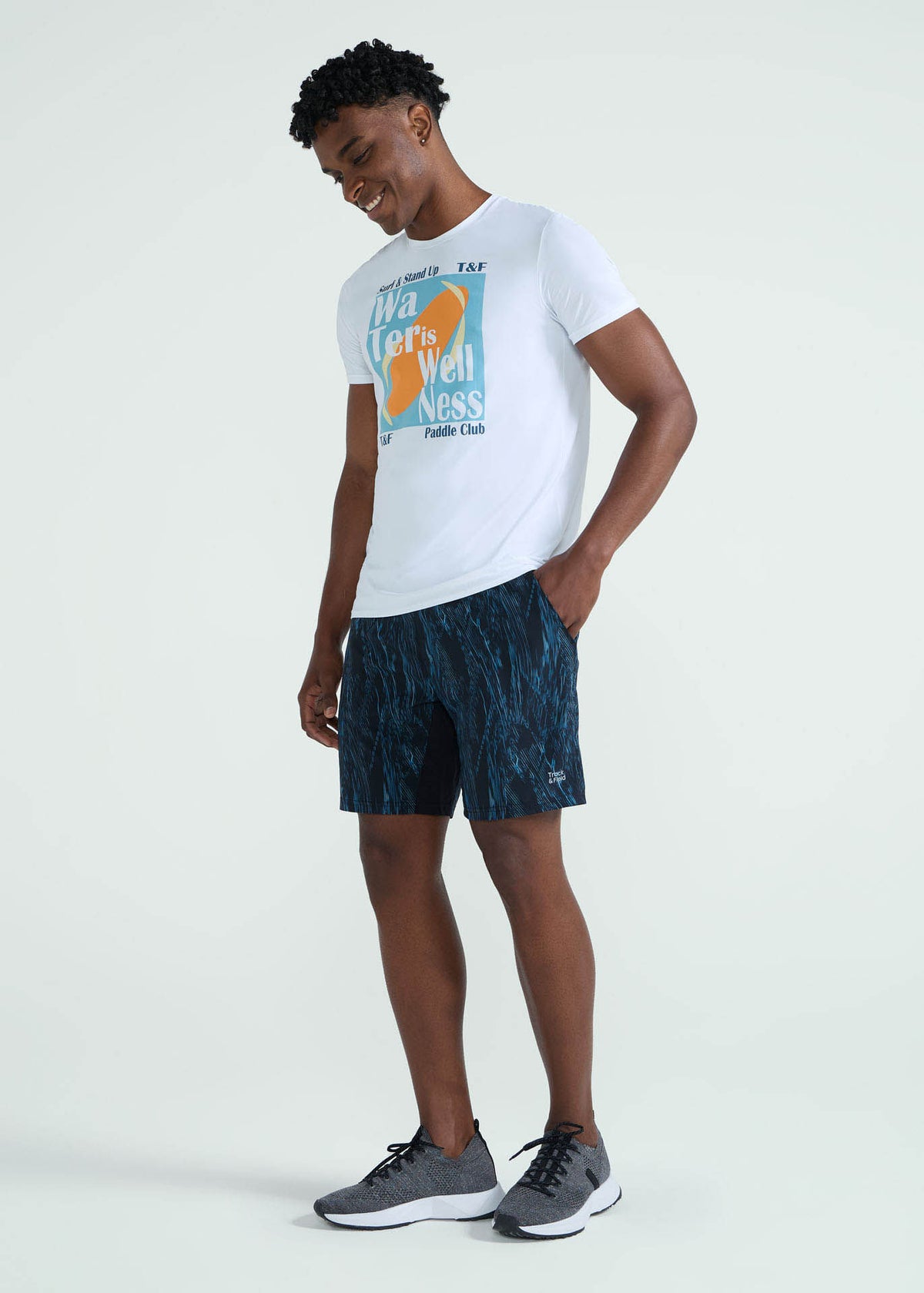 Short imprimé moyen pour hommes