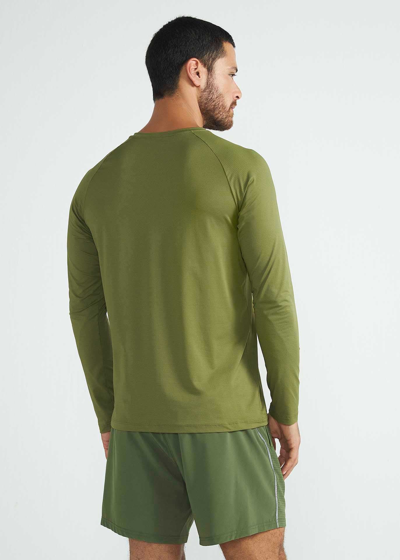 Langärmliges UV-Mesh-T-Shirt für Herren
