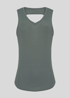 Camiseta sin mangas para mujer V