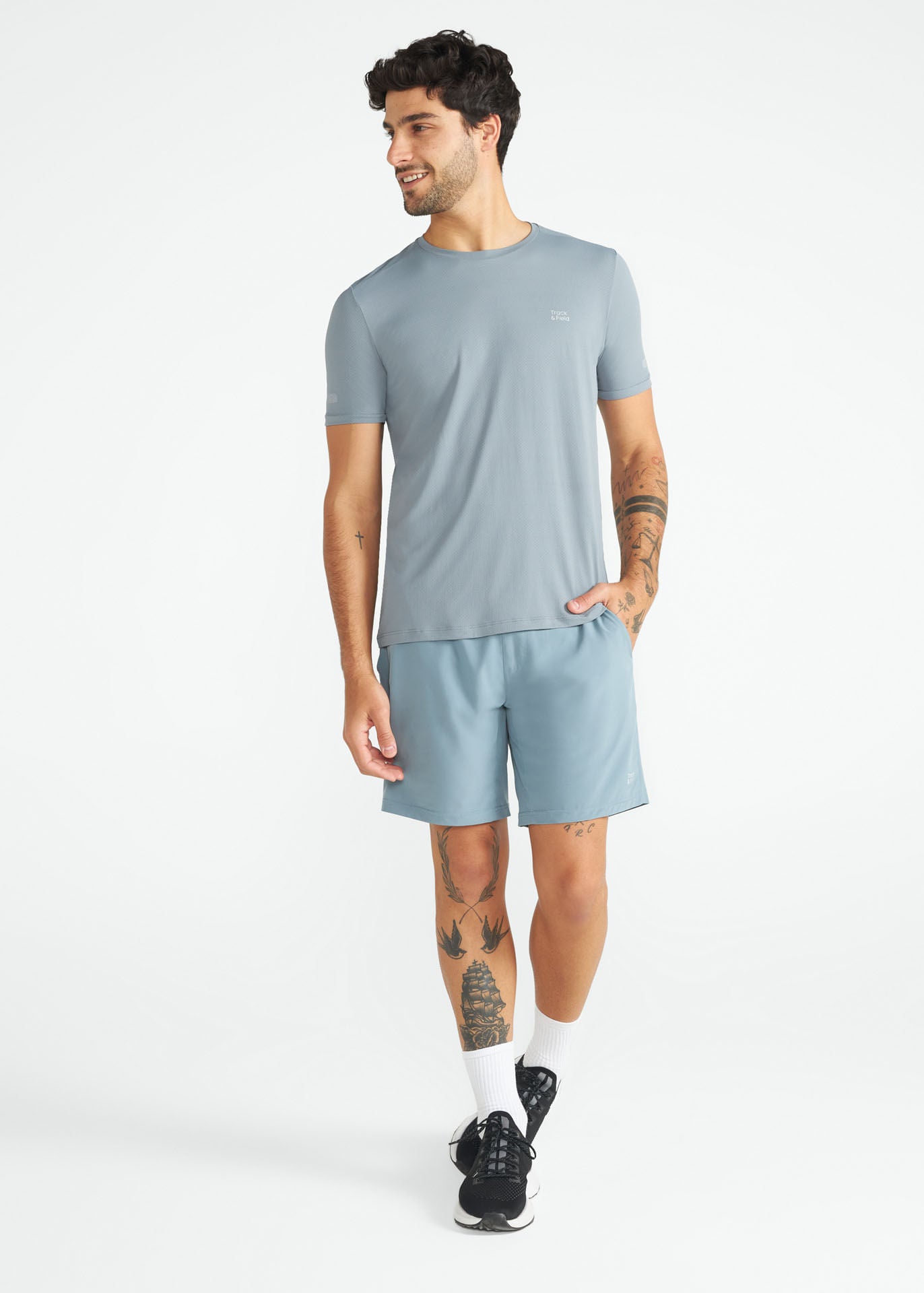 Camiseta deportiva de manga corta para hombre