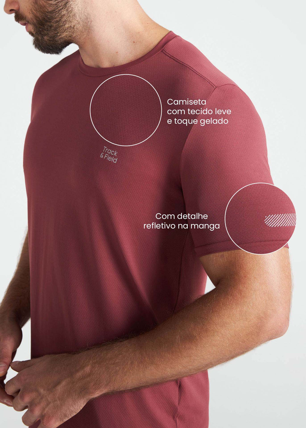 T-Shirt Homem Manga Curta Sports