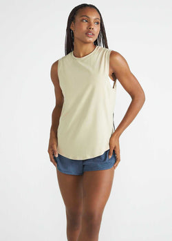 Camiseta Mujer Sin Mangas Recta