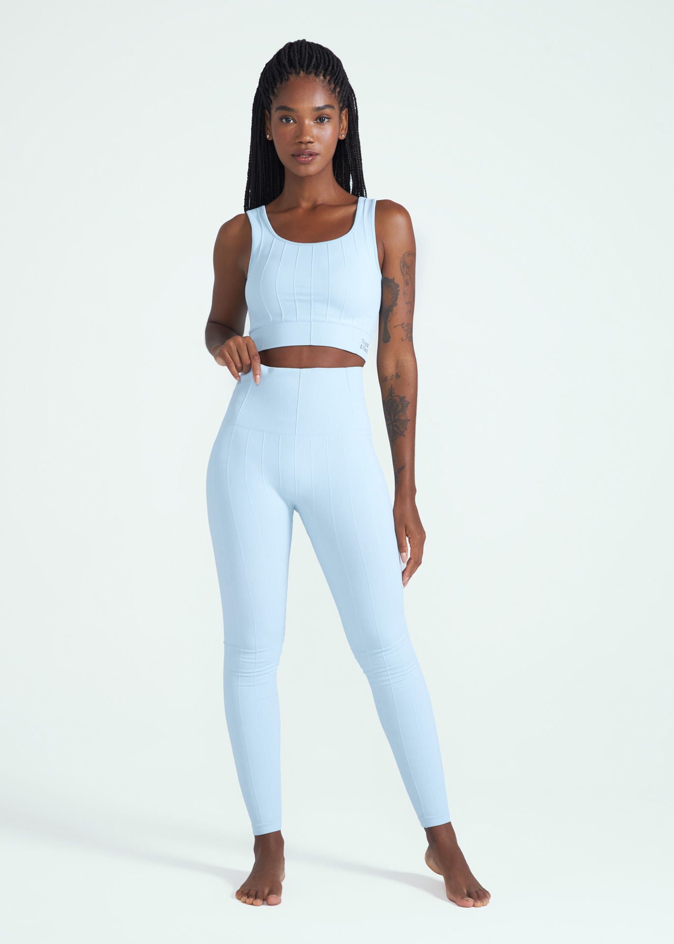 Top Ribana de piel para mujer