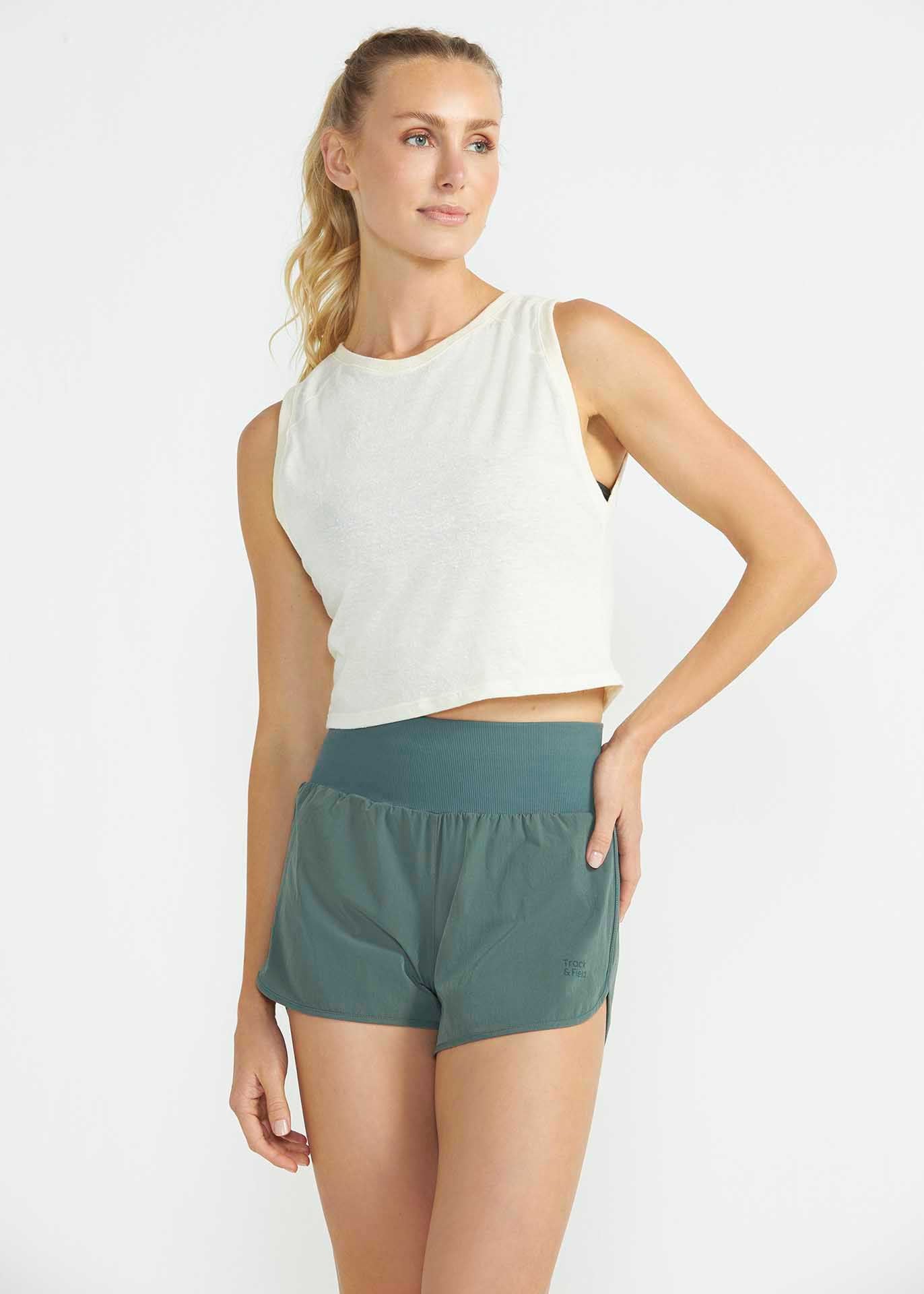T-Shirt Mulher Sem Manga Cropped
