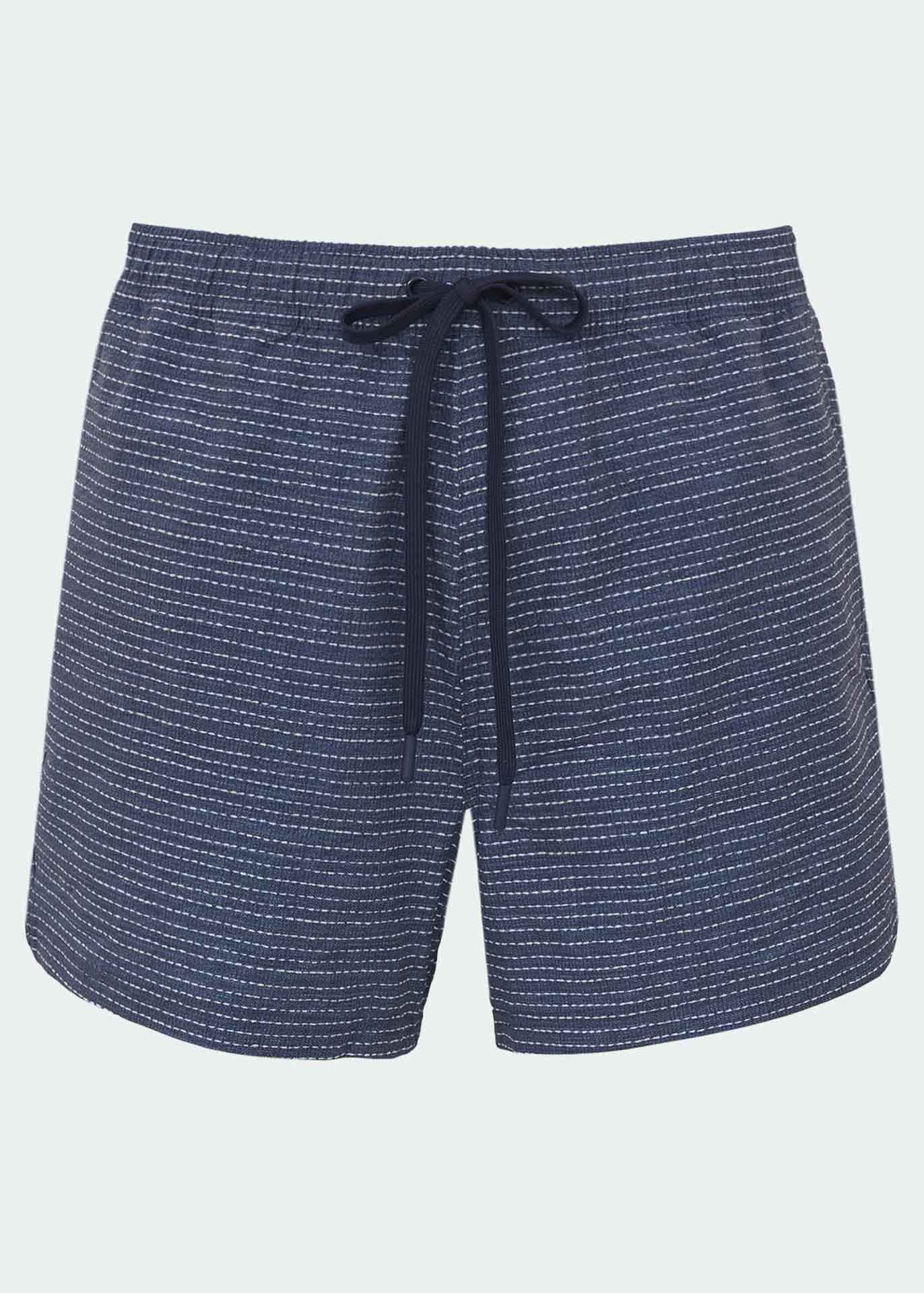 Shorts estampados de textura corta para hombre
