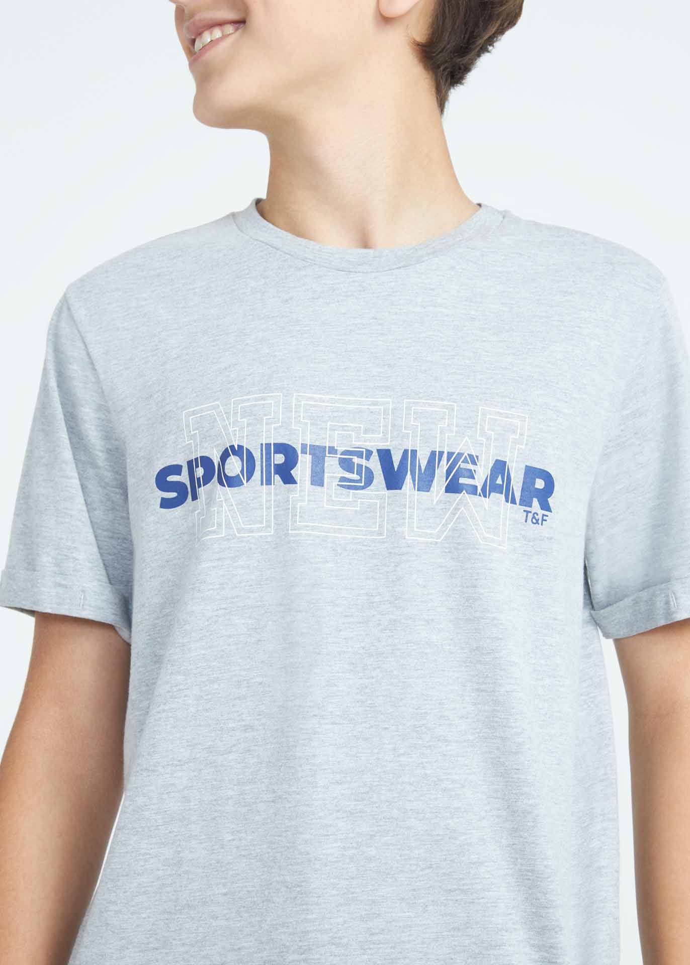 Camiseta unisex de manga corta para adolescentes New Sports