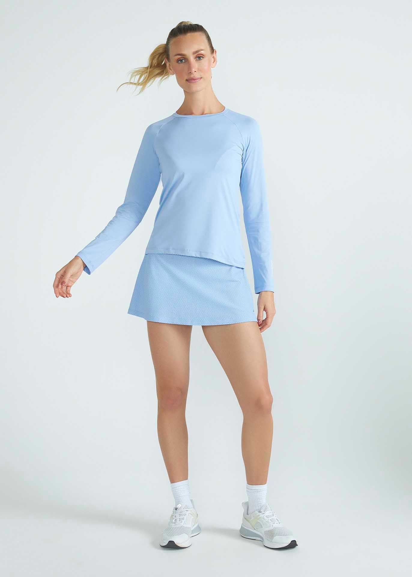 T-shirt en maille anti-UV à manches longues pour femmes