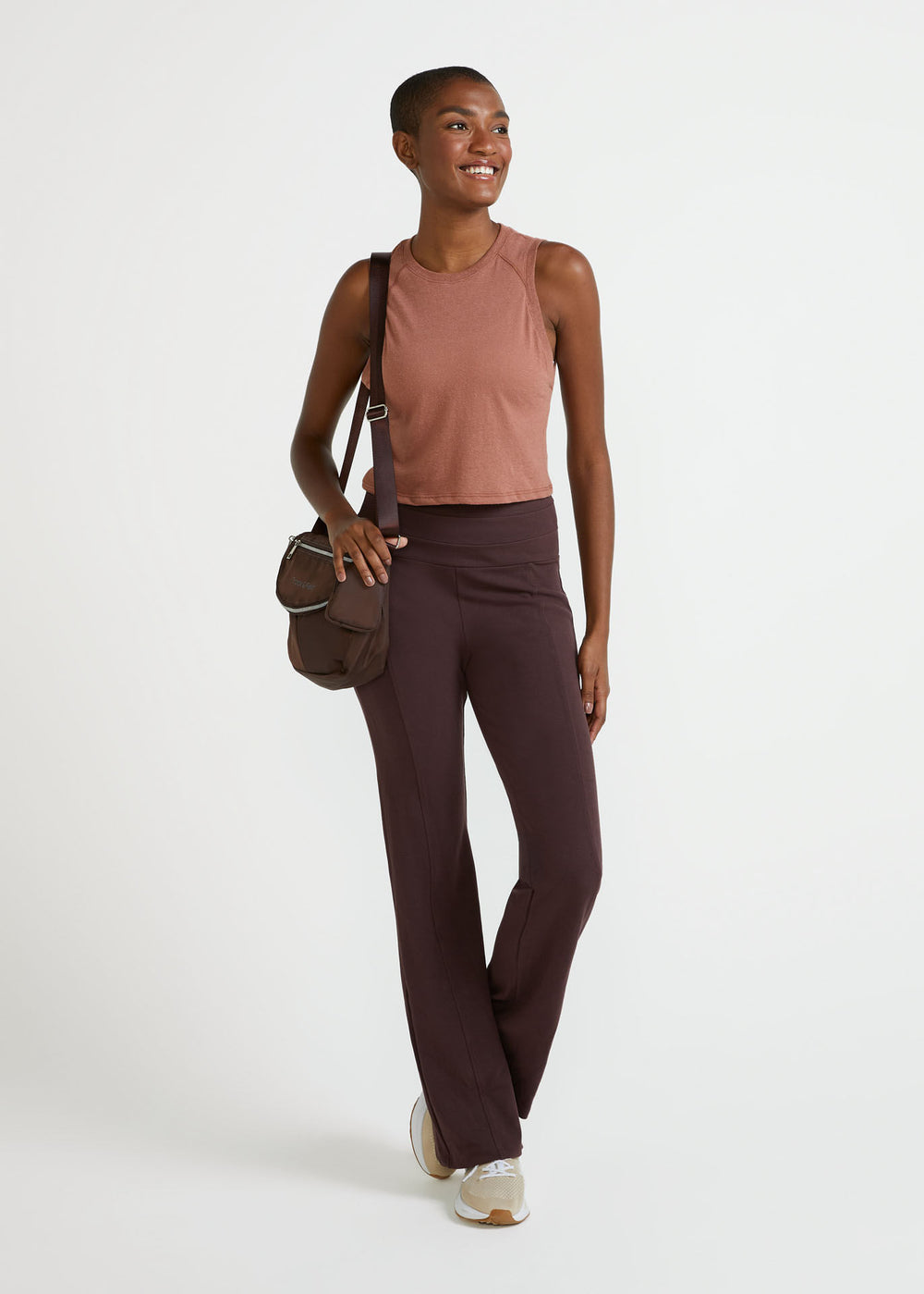 Camiseta corta sin mangas para mujer