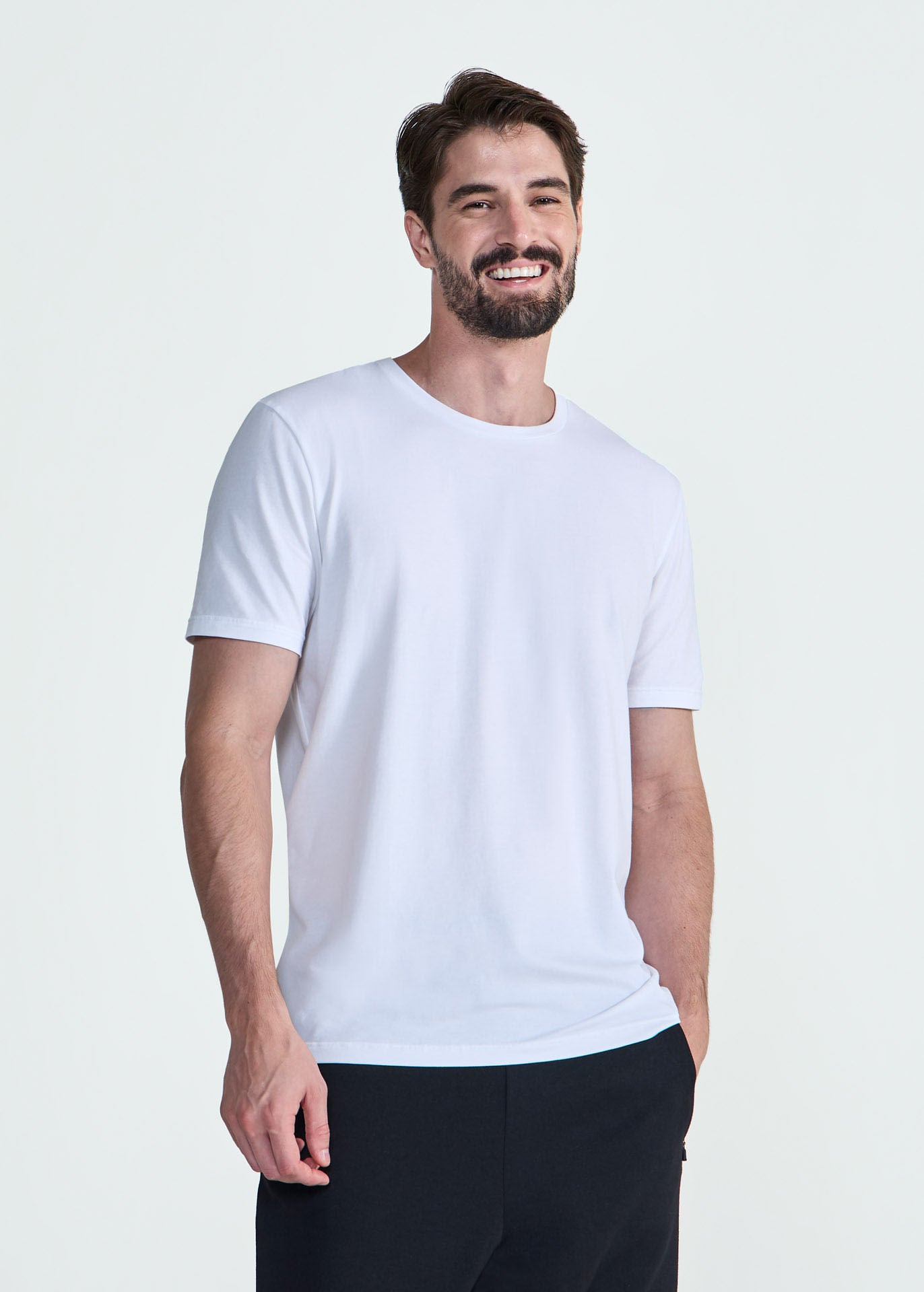 T-shirt Homem Manga Curta Stretch Pima