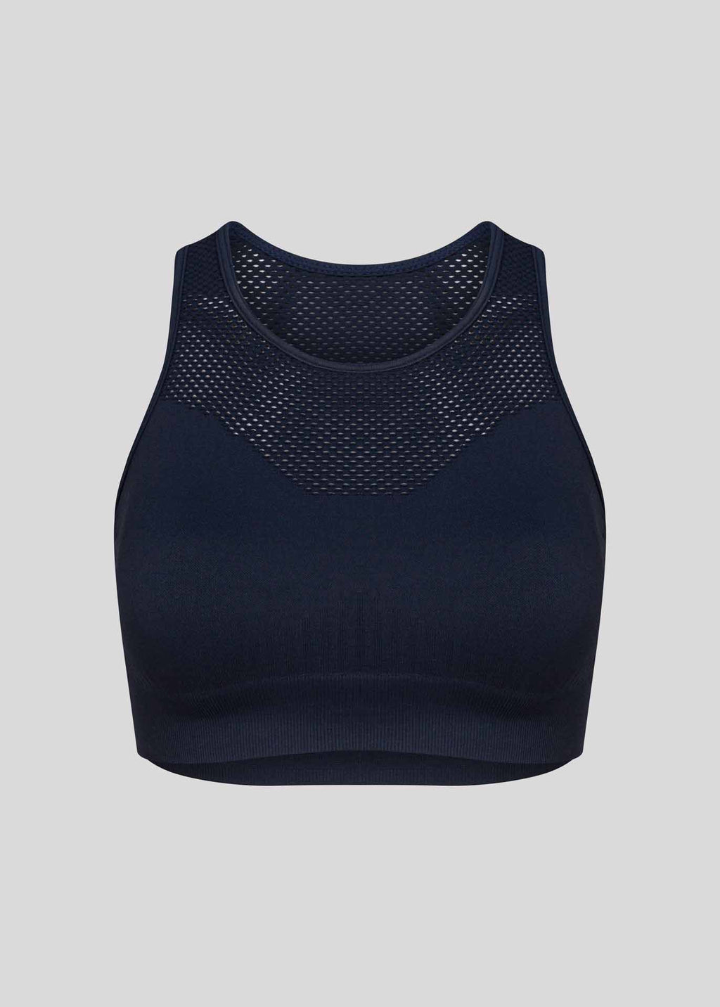 Top de malla de piel para mujer