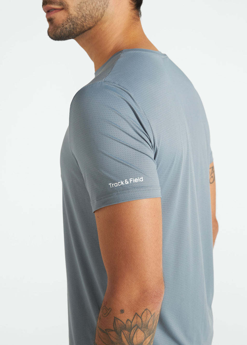 Camiseta de manga corta de malla UV para hombre