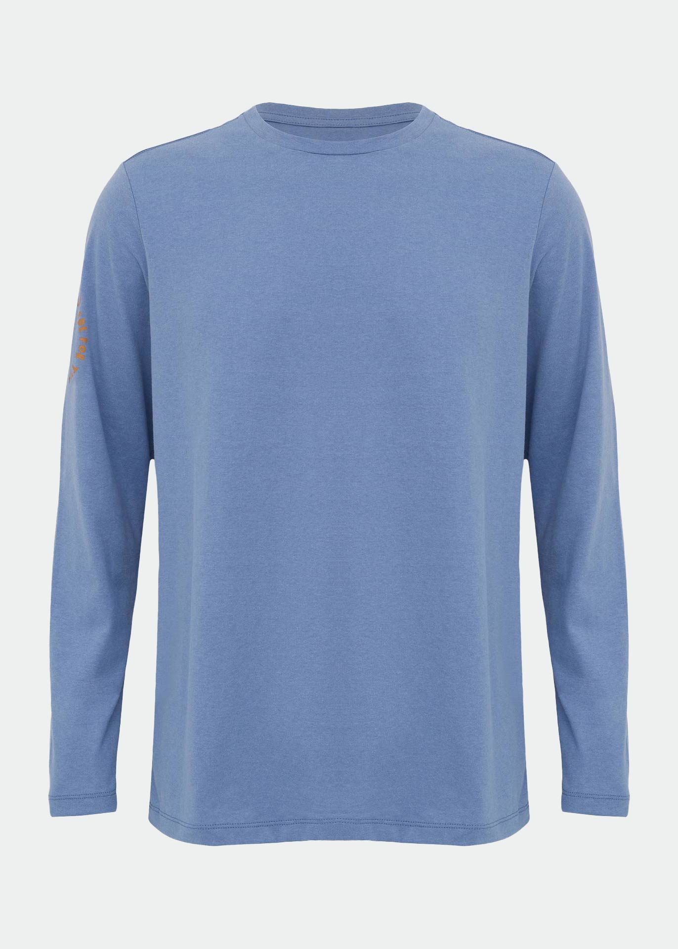 T-shirt en jean à manches longues en soie pour hommes