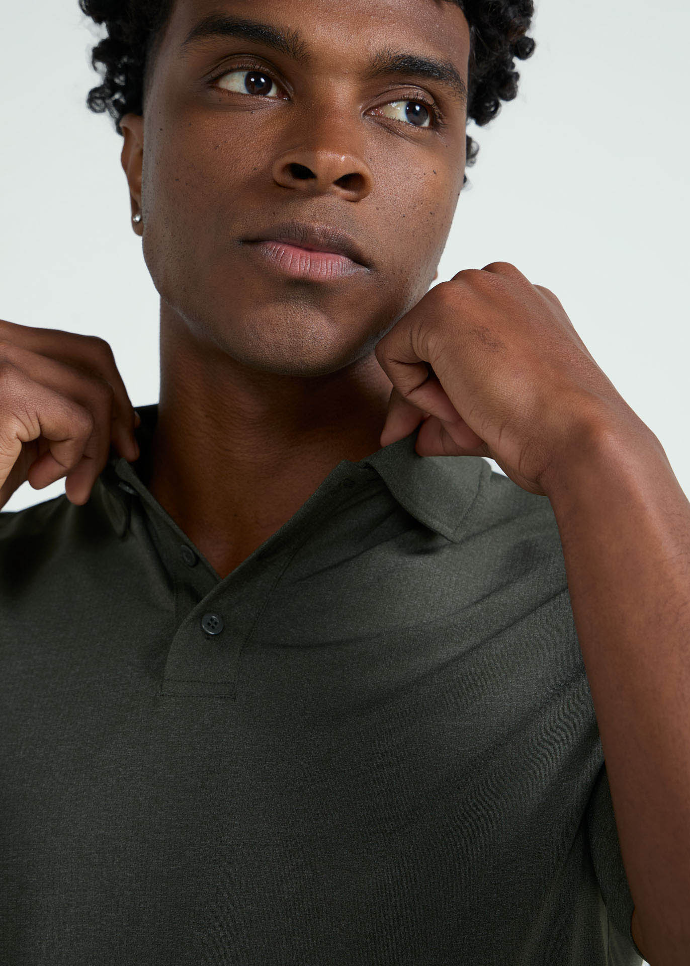 Men's Slim Mesh Polo