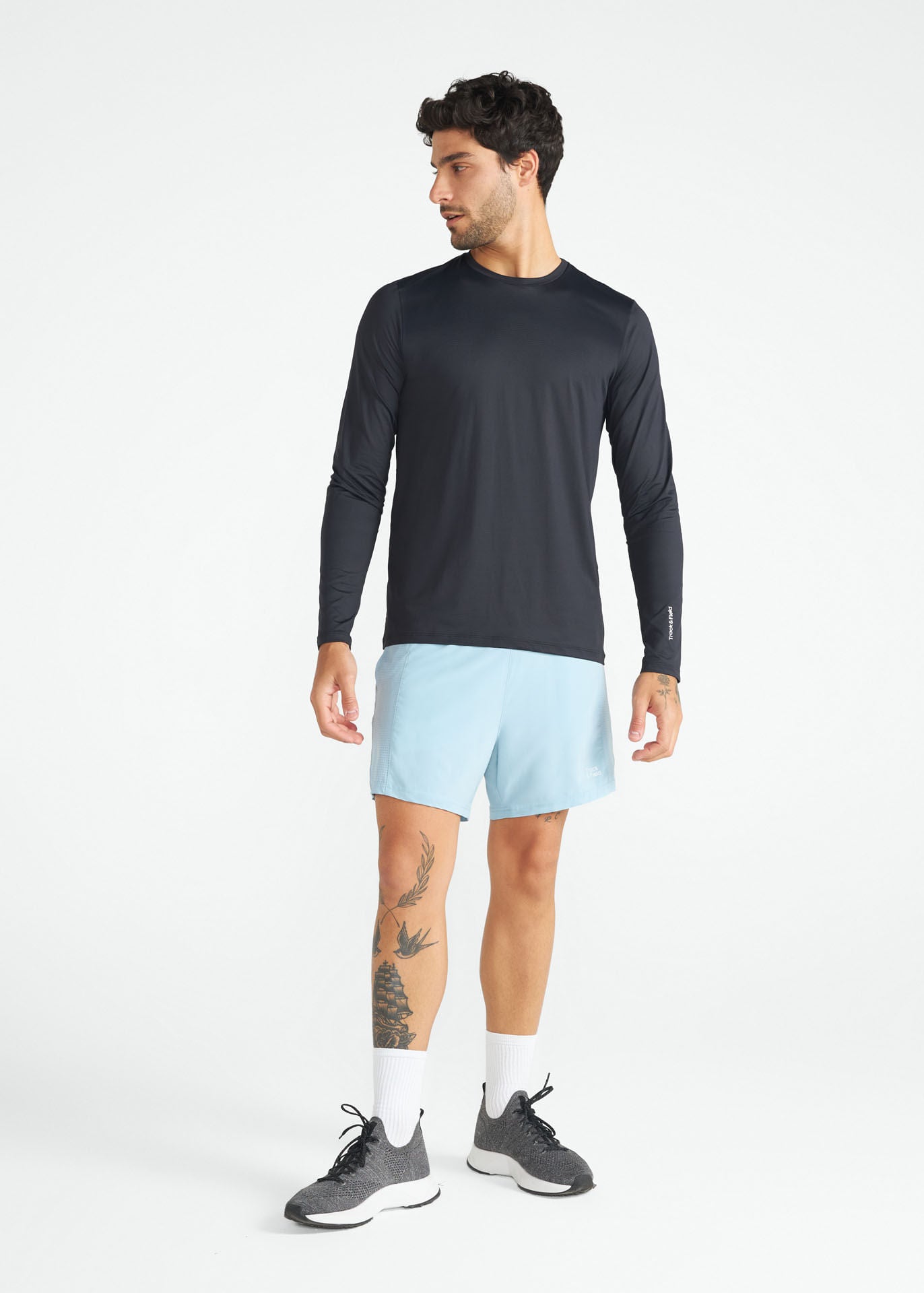 T-shirt à manches longues en maille anti-UV pour hommes
