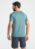 Camiseta de manga corta de malla UV para hombre