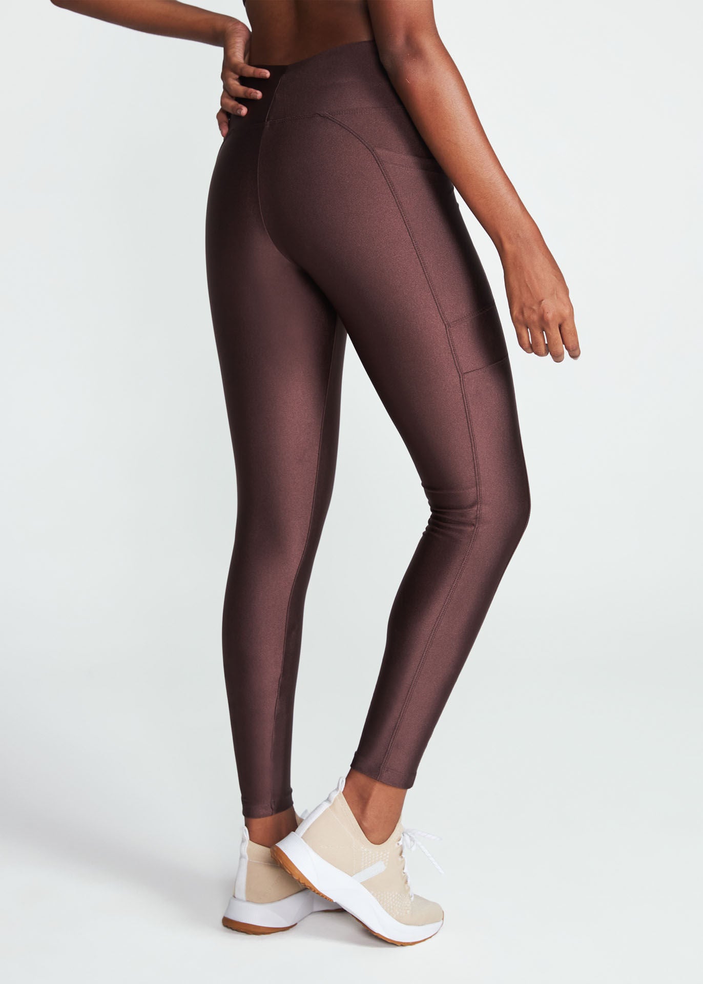 Women's Legging Pants with Shiny Pockets