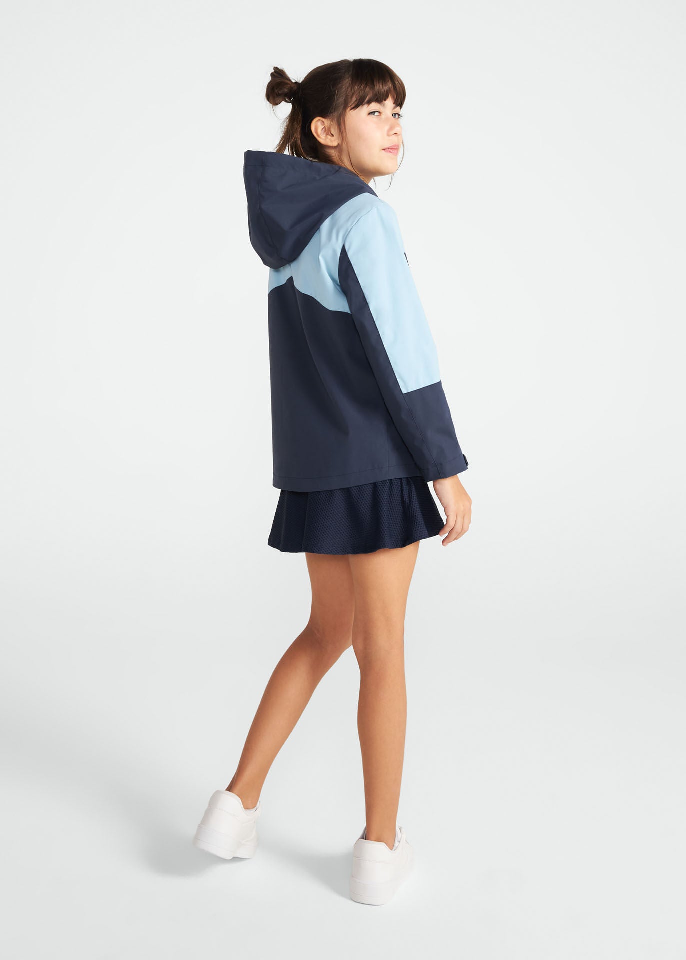 Zweifarbige Jacke für Kinder