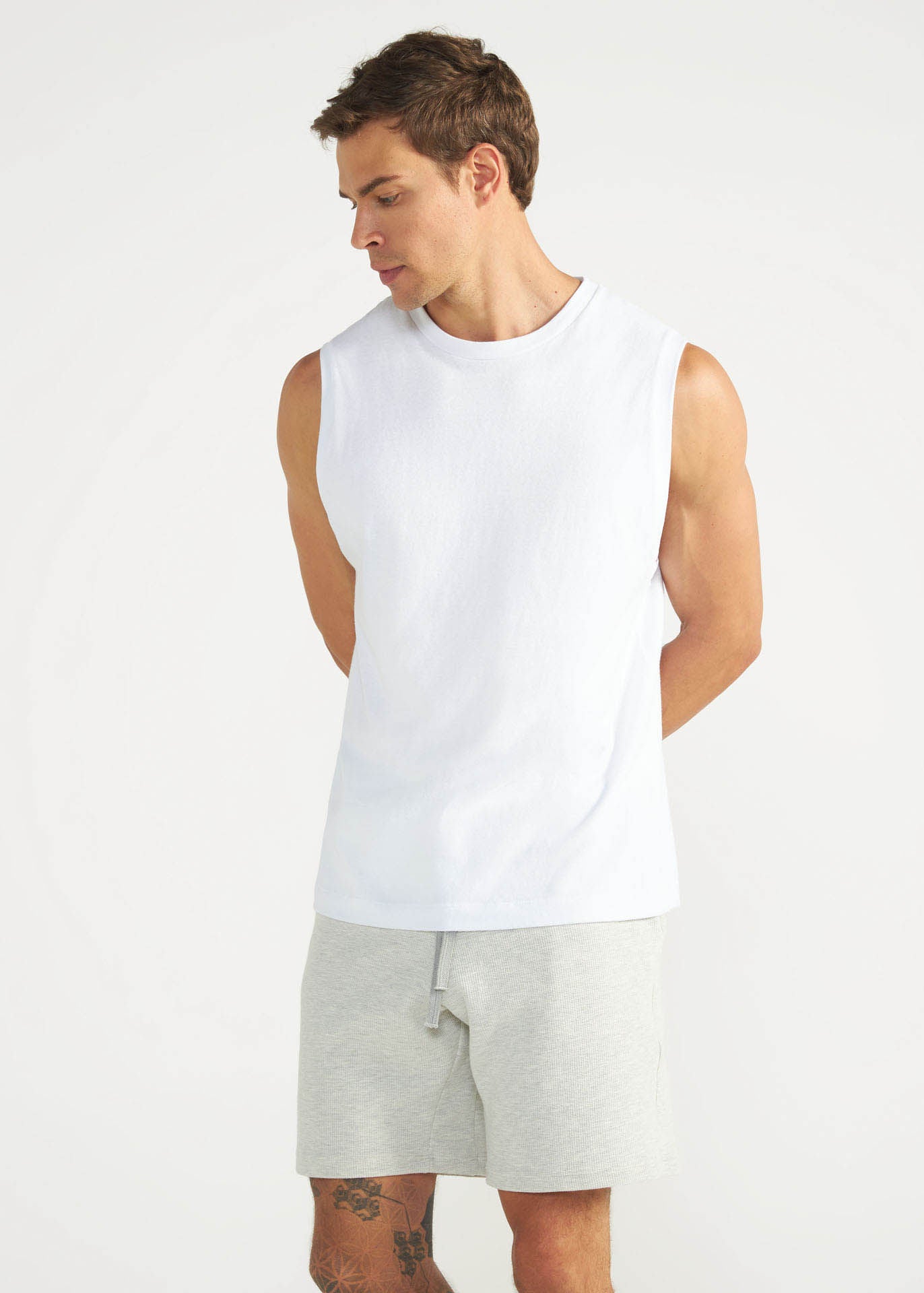 Ärmelloses Basic-T-Shirt für Herren