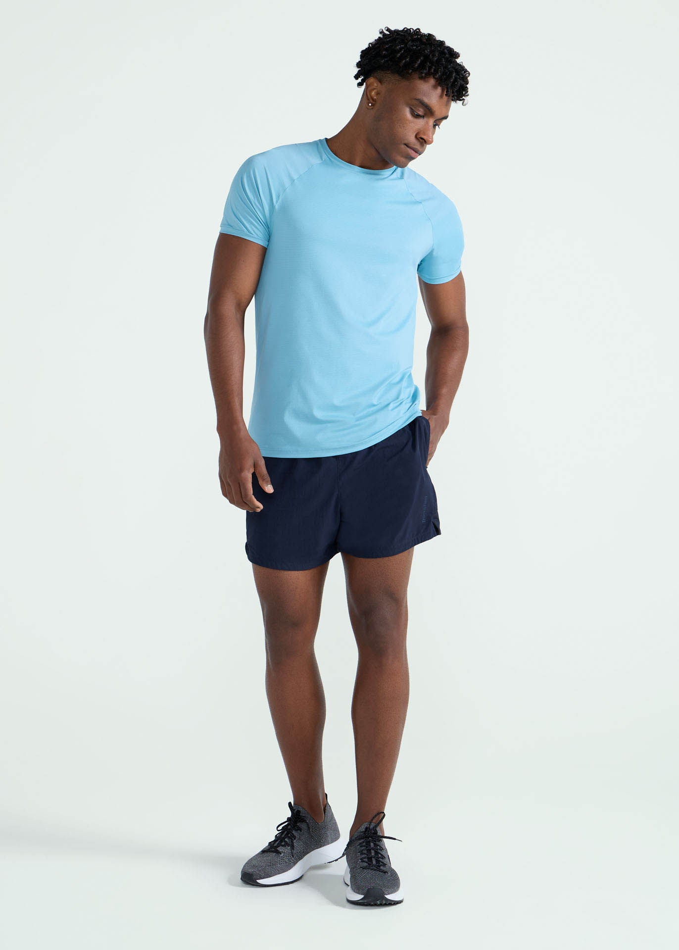 Camiseta de manga corta de malla UV para hombre