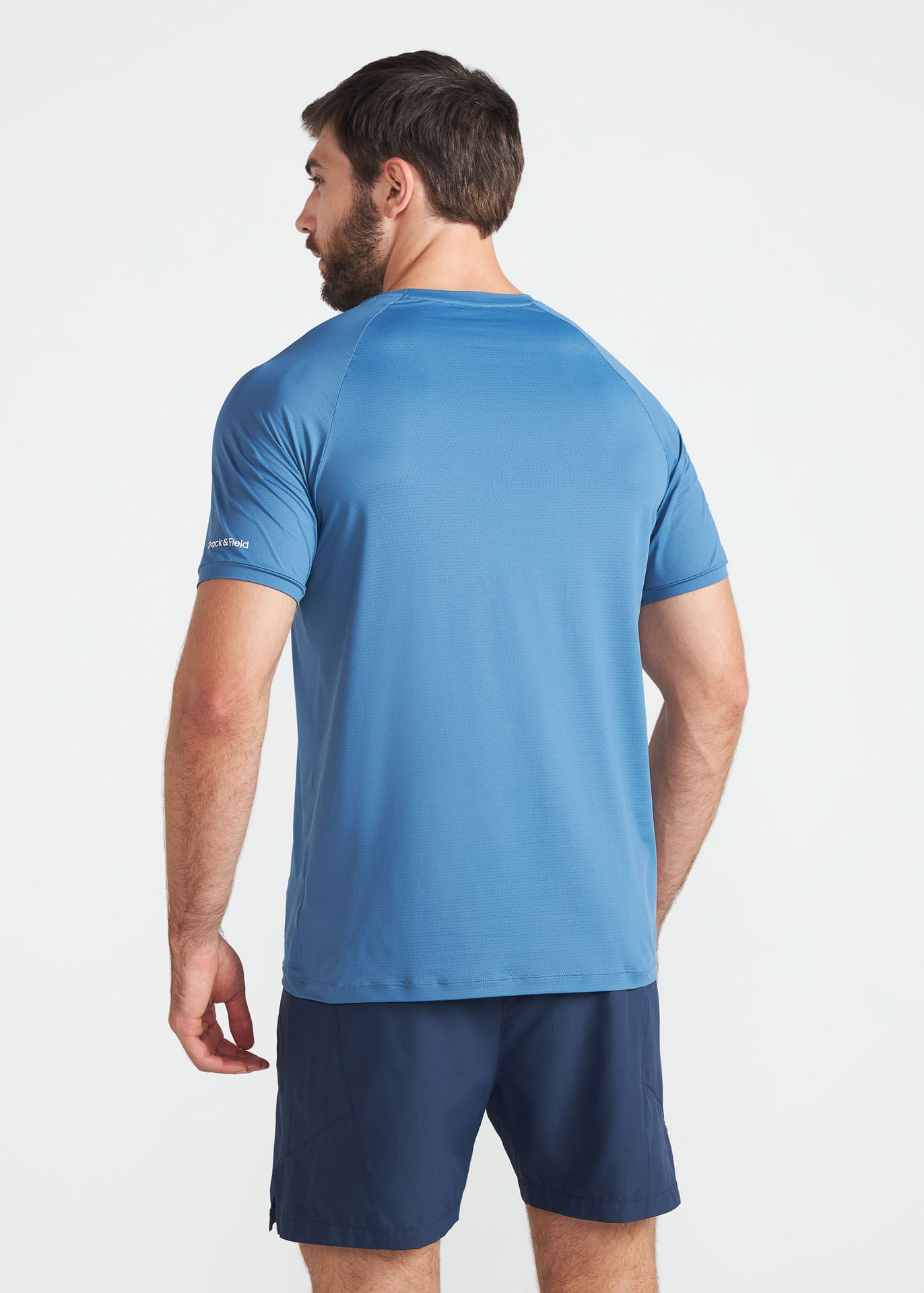Camiseta de manga corta de malla UV para hombre