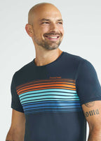 Camiseta de manga corta para hombre Thermodry raya