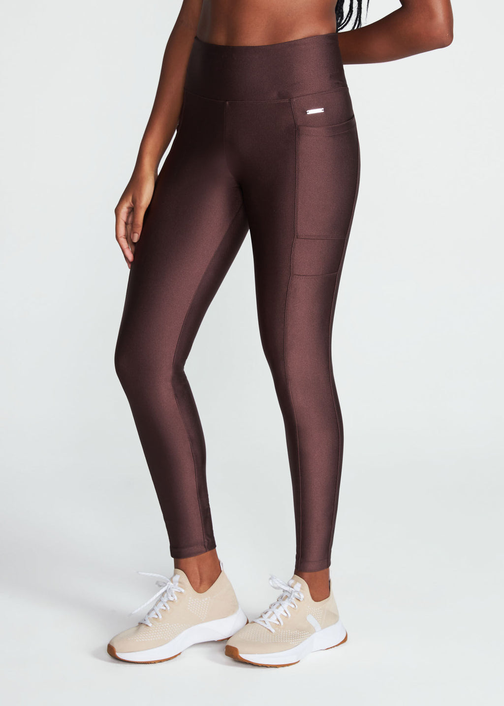 Pantalones legging de mujer con bolsillos brillantes