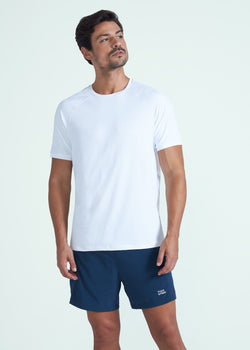 Camiseta de manga corta de malla UV para hombre