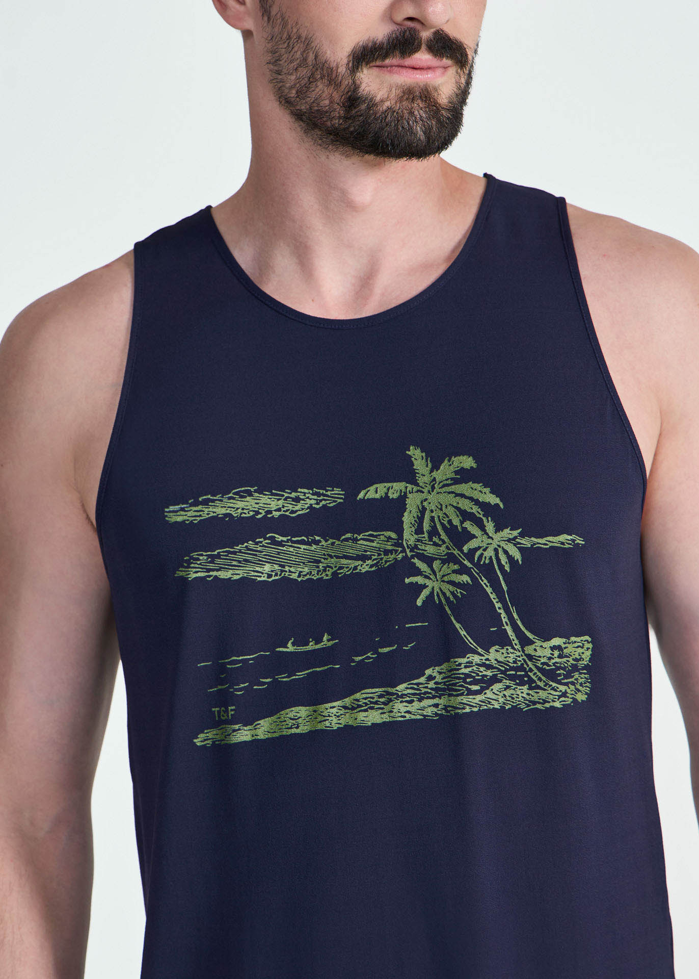 Camiseta sin mangas para hombre Thermodry isla