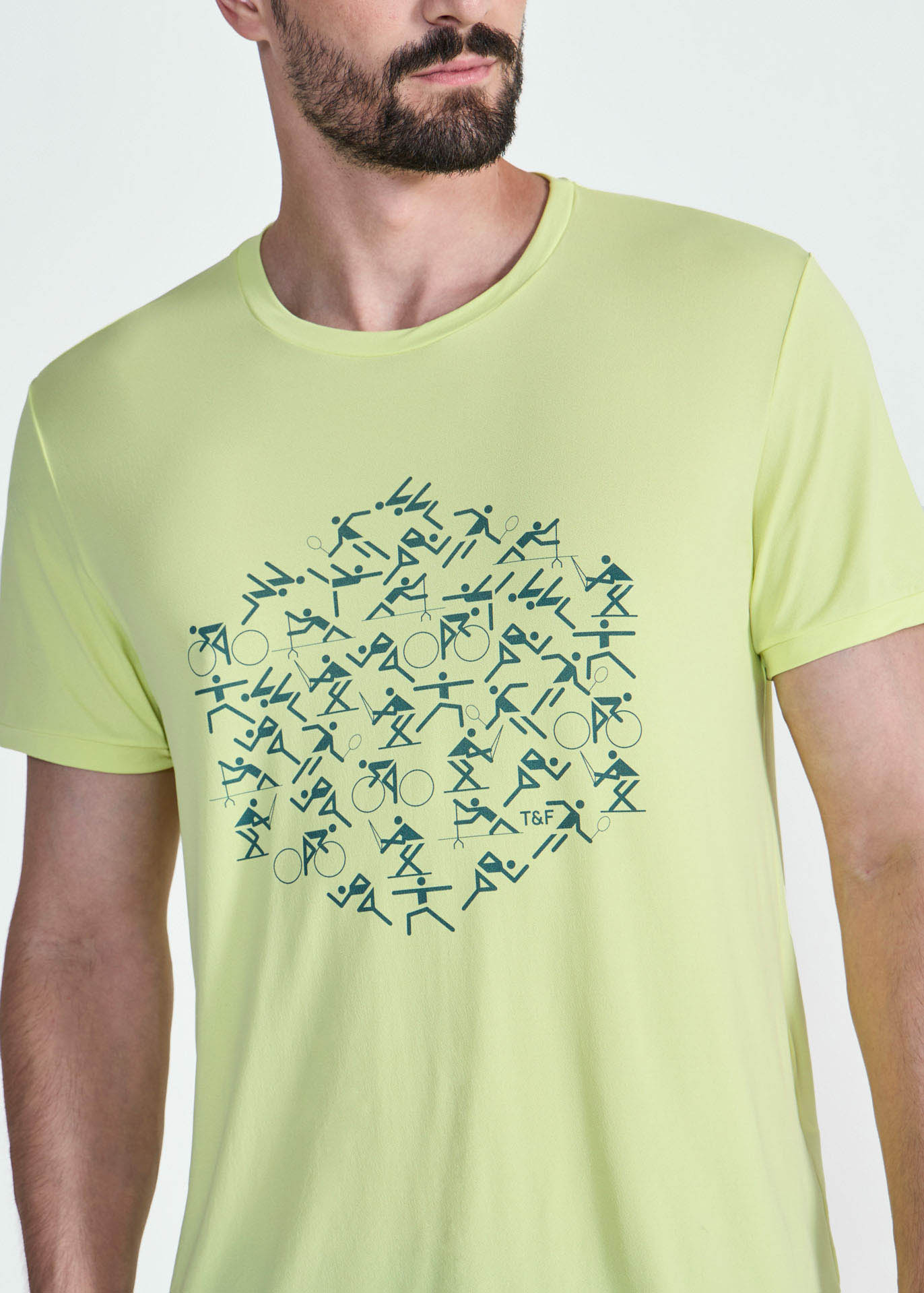 Camiseta de manga corta para hombre Thermodry deportes