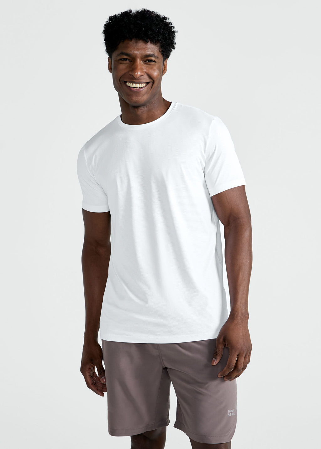 Camiseta de manga corta de malla UV para hombre