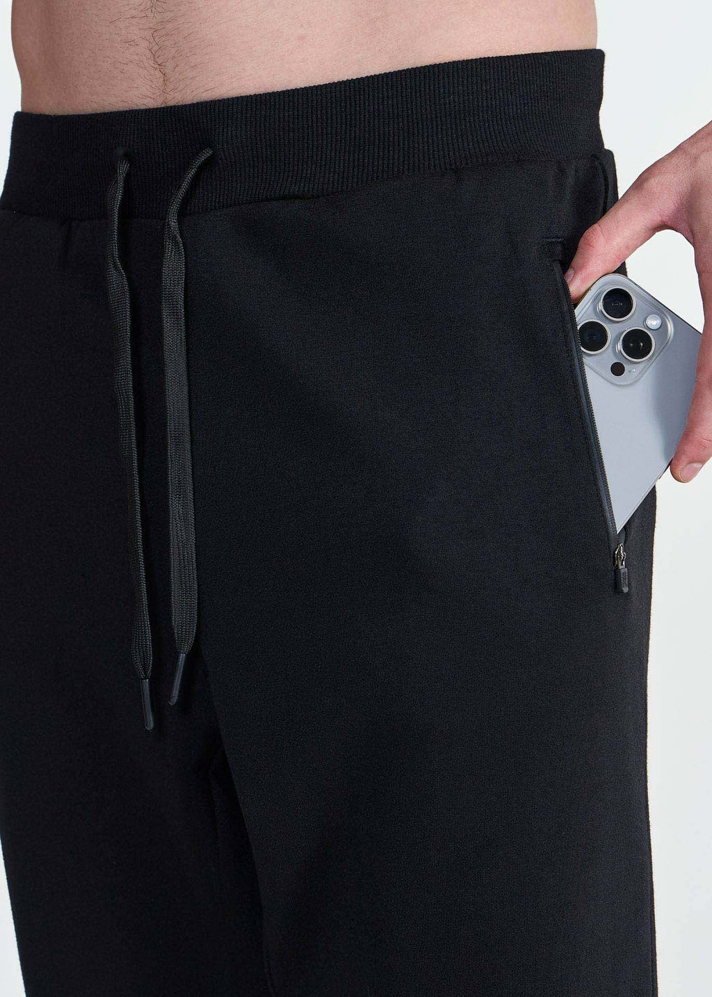 Pantalons de survêtement zippés pour hommes