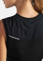 Ärmelloses, kurz geschnittenes Patch-T-Shirt für Damen