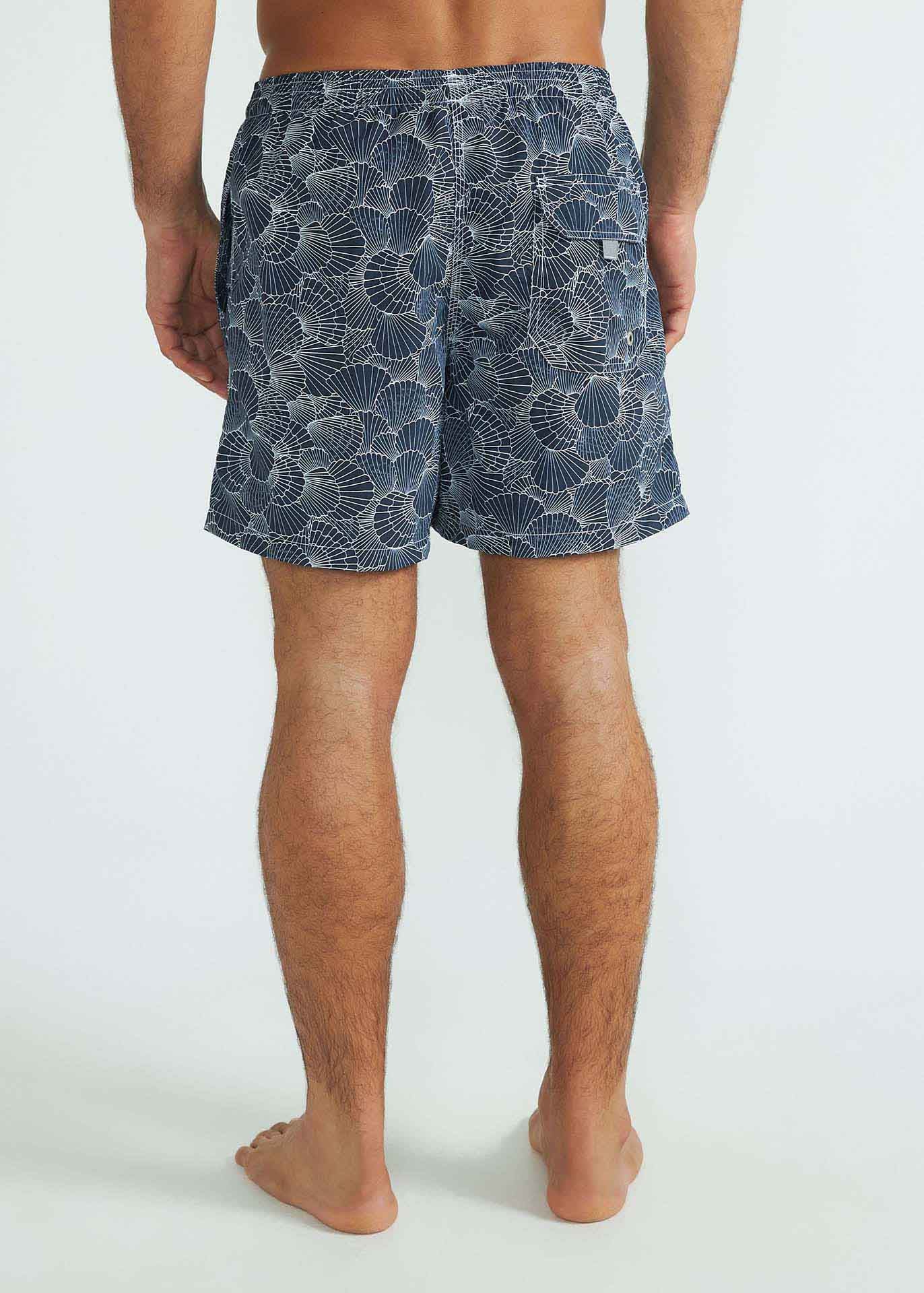 Short de plage imprimé moyen pour hommes