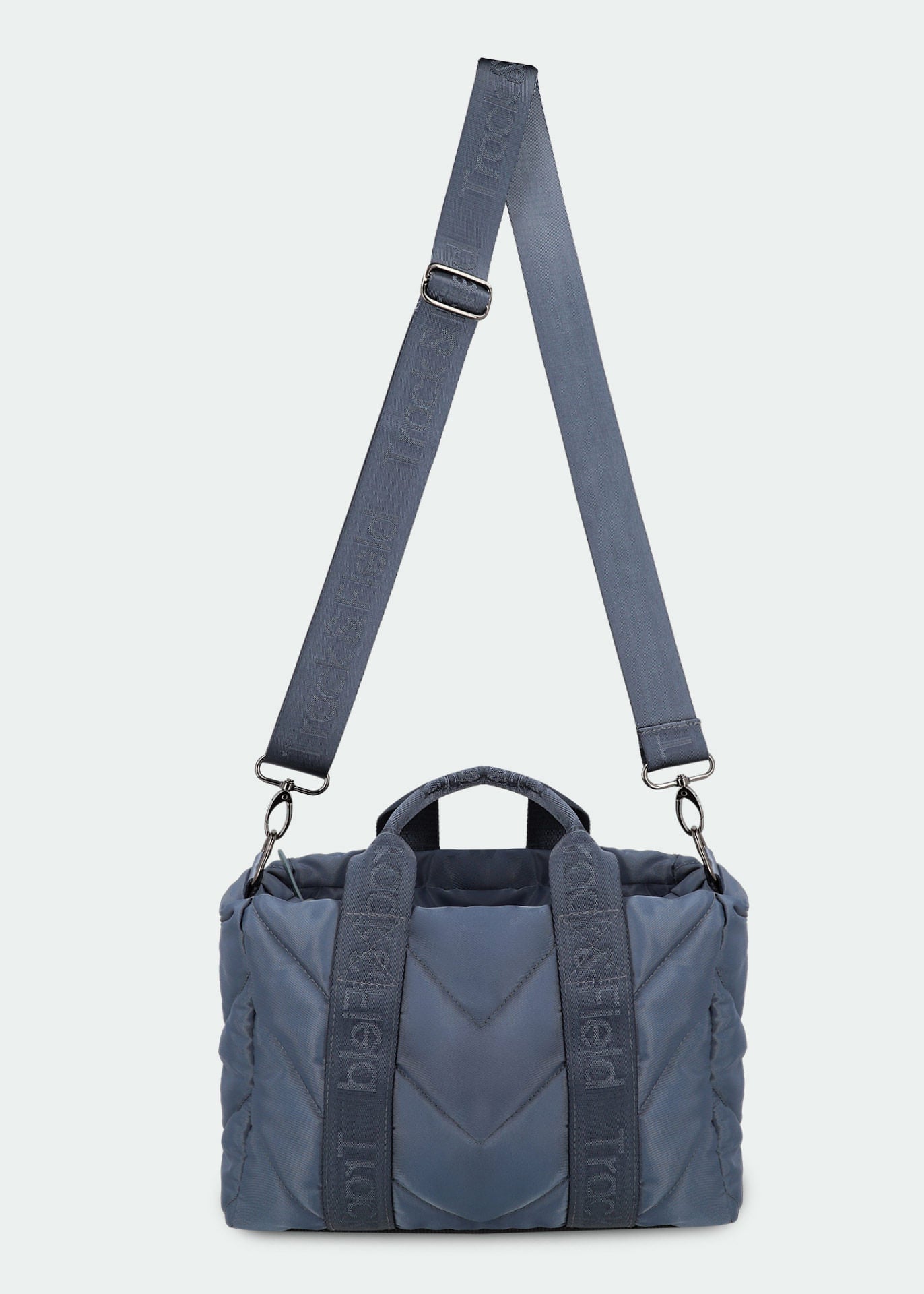 Minibolso de lona acolchado