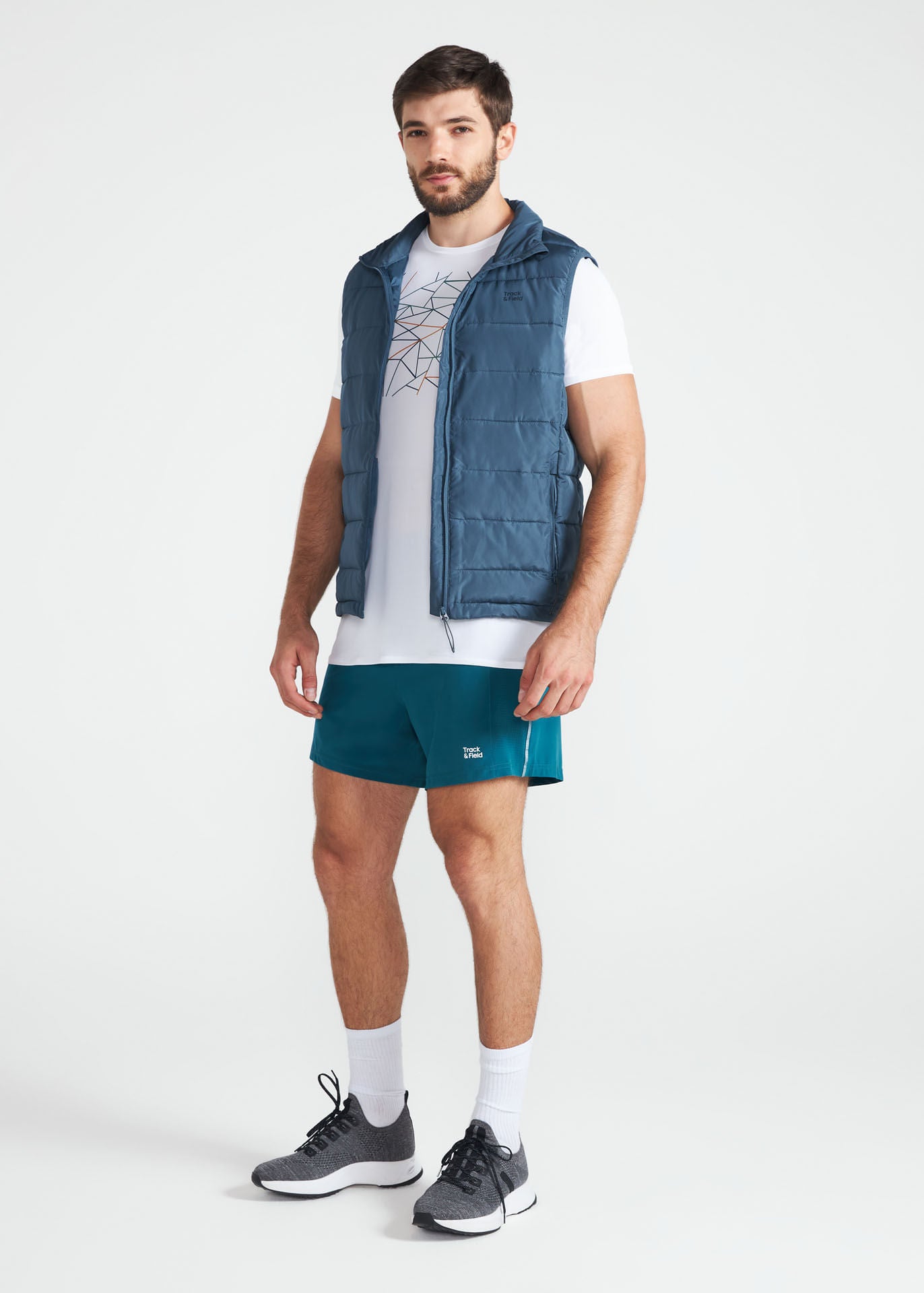 Pantalones cortos láser cortos para hombre
