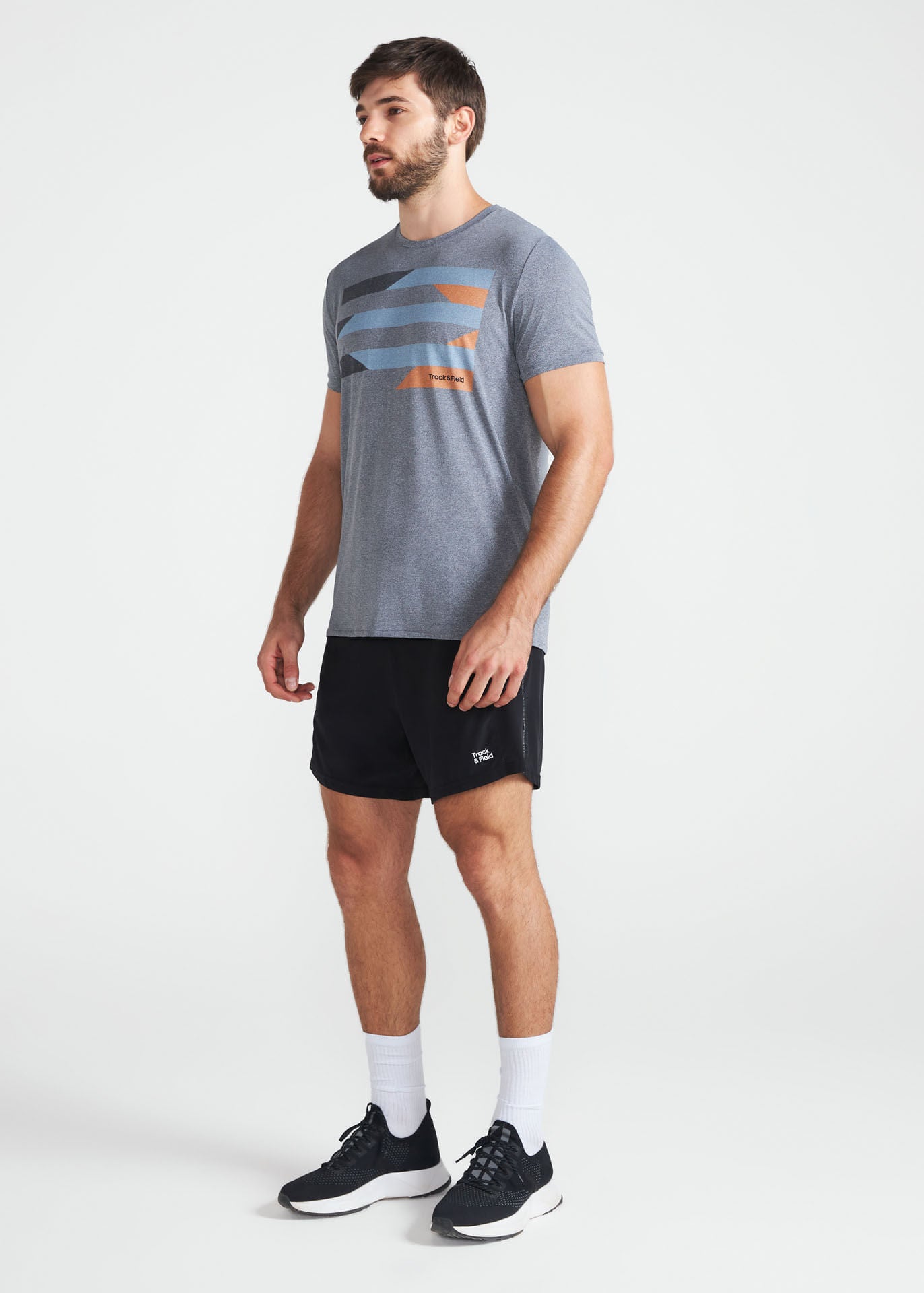 Camiseta de manga corta para hombre Thermodry Rayas