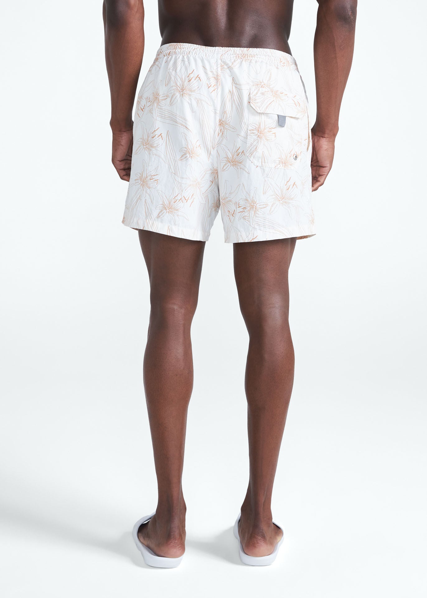 Short de plage imprimé moyen pour hommes