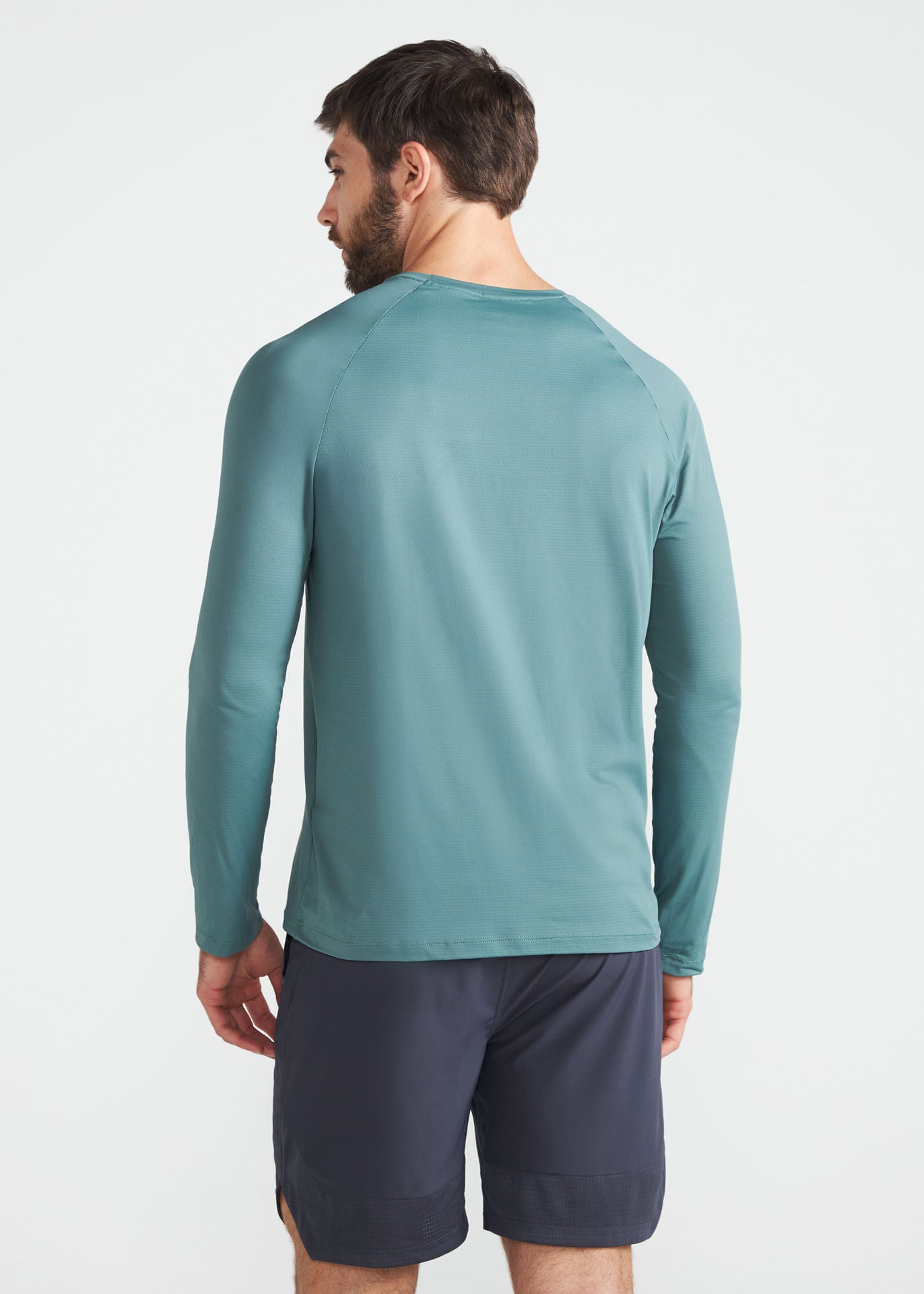 Camiseta de manga larga de malla UV para hombre