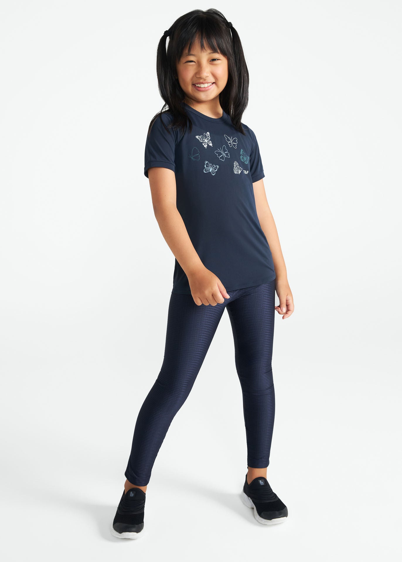 Camiseta infantil para niñas Thermodry mariposa