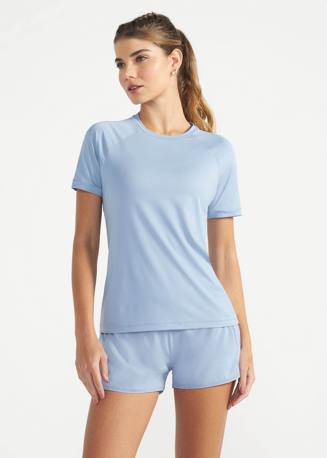 T-shirt en maille anti-UV à manches courtes pour femmes