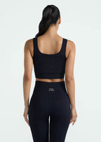 Top Ribana de piel para mujer