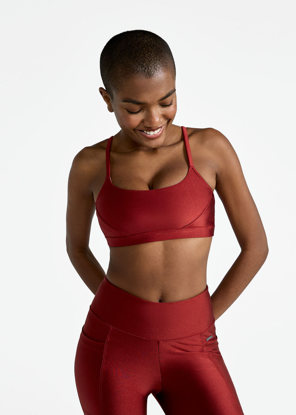 Basic-Glitzer-Top für Damen