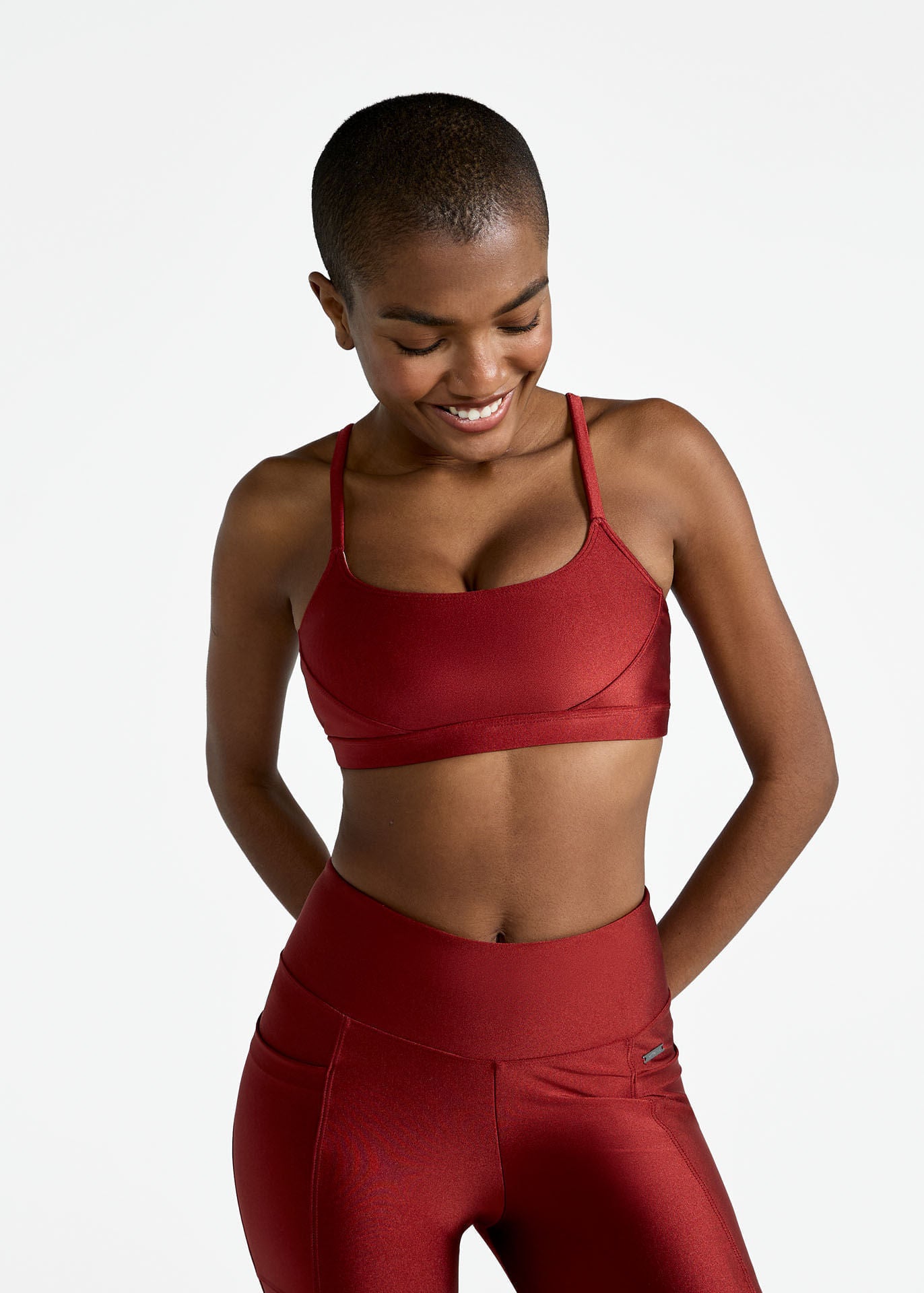 Basic-Glitzer-Top für Damen