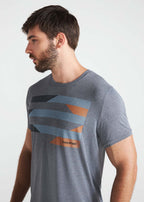 Herren Kurzarm-T-Shirt Thermodry Stripes