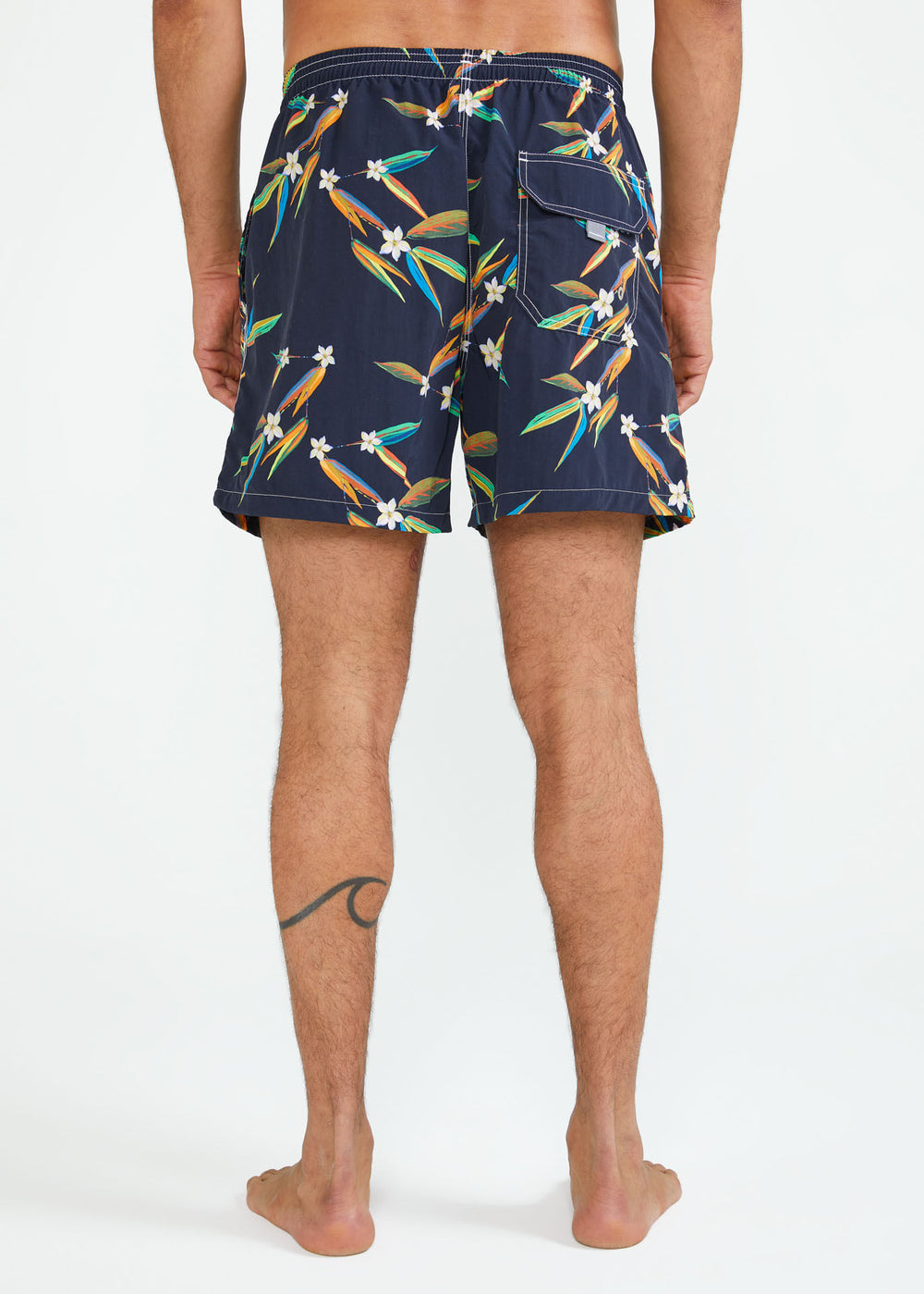 Mittelgroße bedruckte Strandshorts für Herren