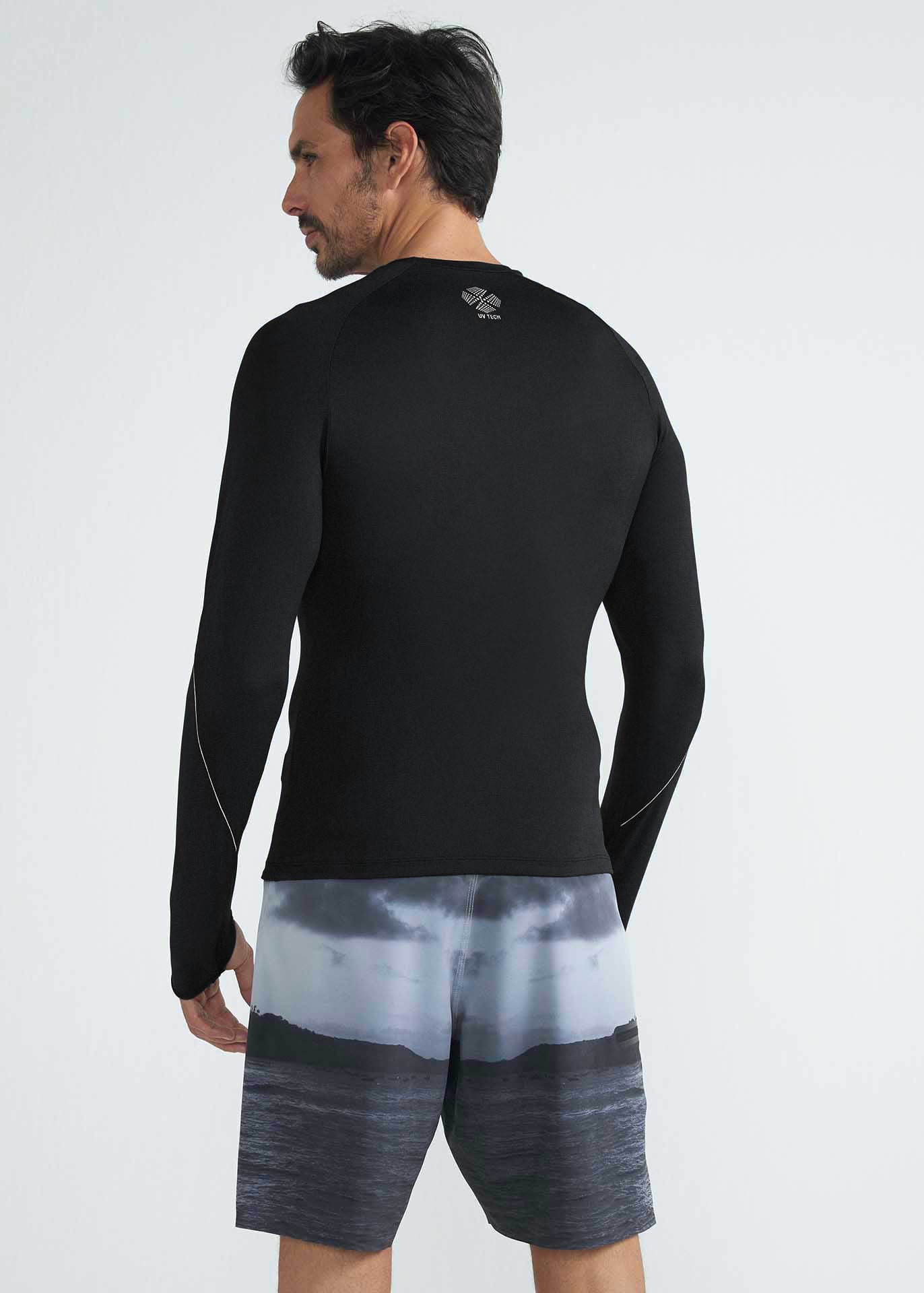 Camiseta de manga larga Surf Uv para hombre