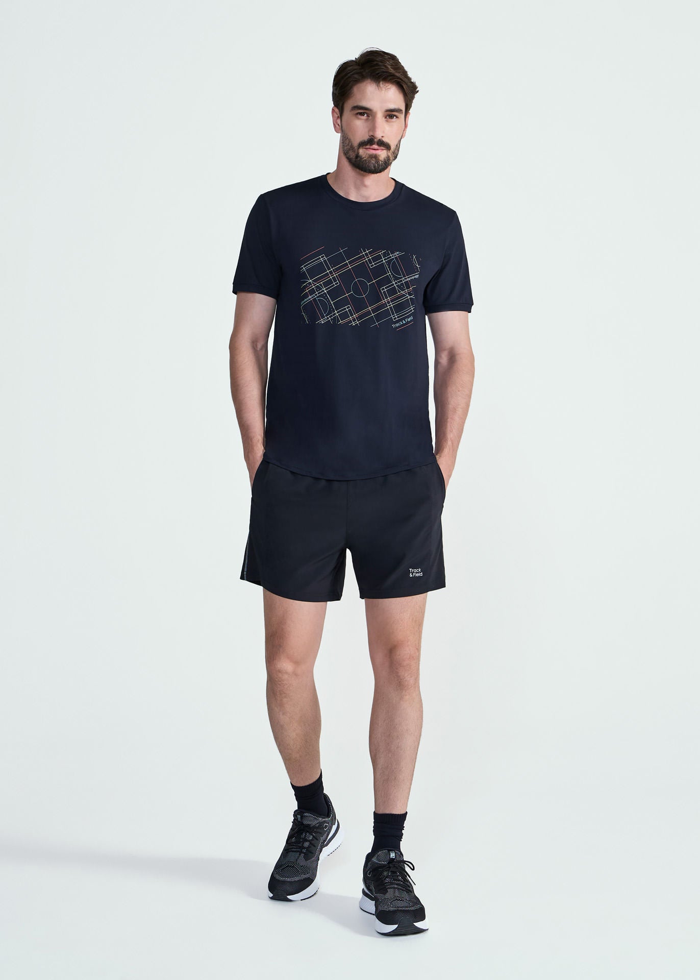T-shirt  Homem Manga Curta Thermodry  Quadra