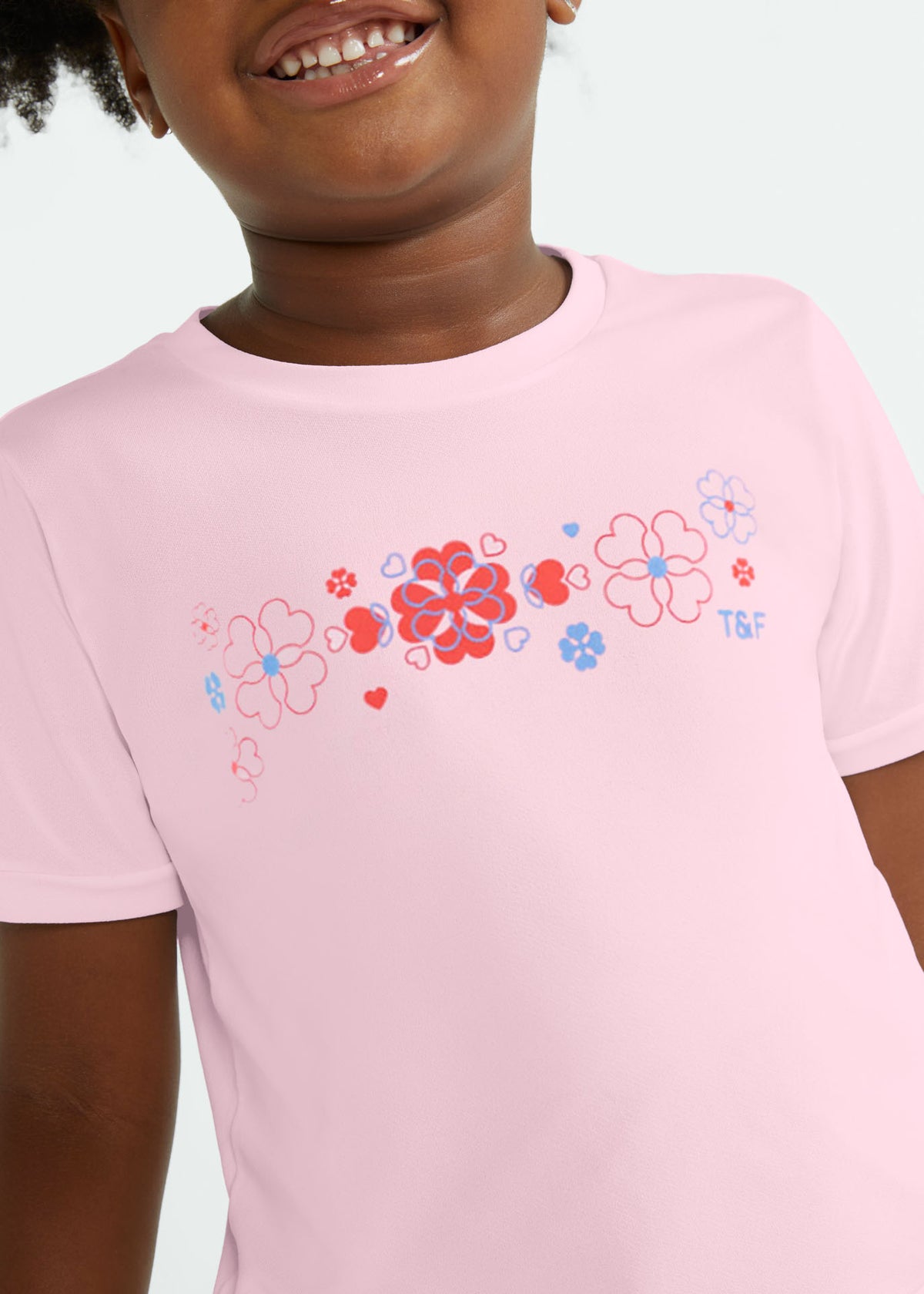 T-shirt Infantil Menina Manga Curta Thermodry® Petals